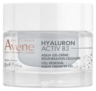 Avène Hyaluron Activ B3 Aqua Gel-Crème Régénération Cellulaire Corrige les Rides 50 ml