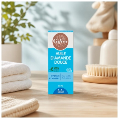 Gifrer Huile d'Amande Douce Hydrate et Nourrit 60 ml
