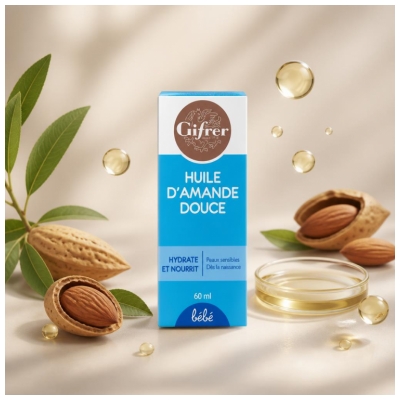 Gifrer Huile d'Amande Douce Hydrate et Nourrit 60 ml