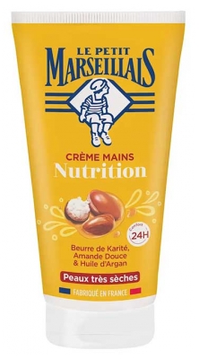 Le Petit Marseillais Crème Mains Nutrition Peaux Très Sèches 75 ml