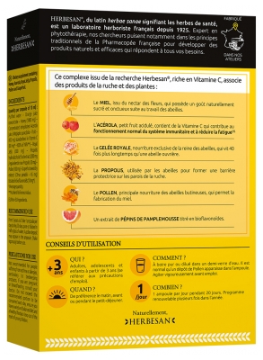 Herbesan Immunité Fatigue 20 Unités