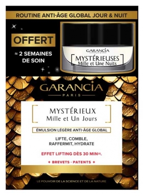 Garancia Mystérieux Mille et Un Jours Émulsion de Jour Anti-Âge Global 30 ml + Mystérieuses Mille et Une Nuits Crème de Nuit Anti-Âge Global 10 ml Offert