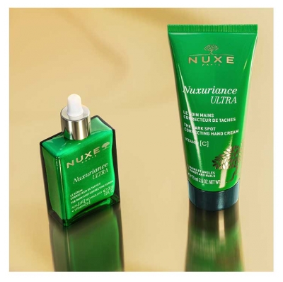Nuxe Nuxuriance Ultra Sérum Correcteur de Taches Anti-Âge 30 ml + Soin Mains Correcteur de Taches Mains et Ongles 75 ml Offert