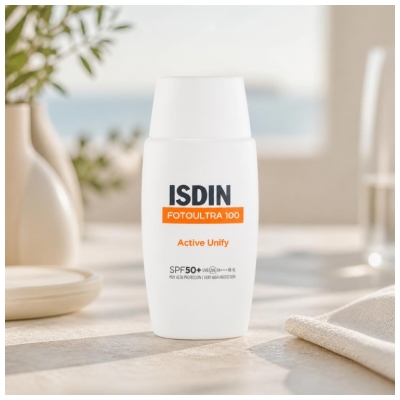 Isdin Fotoultra Active Unify Crème Solaire Visage Dépigmentante Spf50+ 50 ml