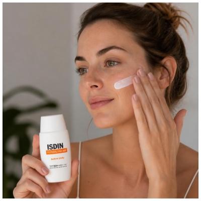 Isdin Fotoultra Active Unify Crème Solaire Visage Dépigmentante Spf50+ 50 ml