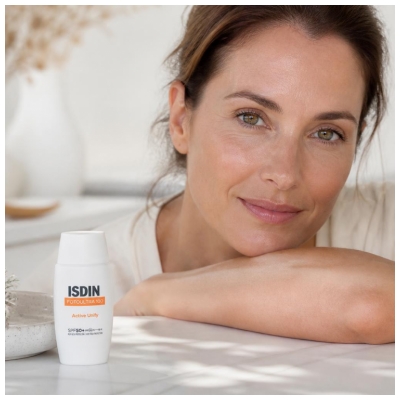 Isdin Fotoultra Active Unify Crème Solaire Visage Dépigmentante Spf50+ 50 ml