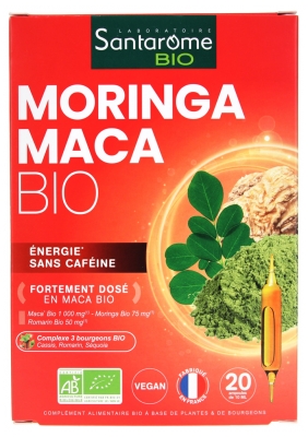 Santarome Bio Moringa Maca Bio 20 Ampoules de 10 ml