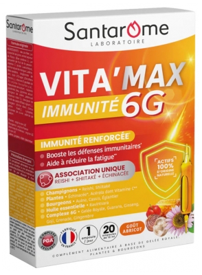 Santarome Vita'Max Immunité 6G 20 Ampoules de 10 ml
