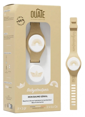 Ouate Mon Baume Génial Bracelet Beige + 1 Recharge de 3 gr
