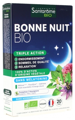 Santarome Bonne Nuit Triple Action Bio 20 Comprimés