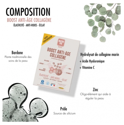 Nutrivie Boost Anti-Âge Collagène 20 Ampoules de 10 ml