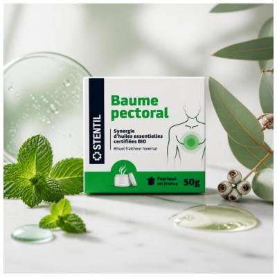 Stentil Baume Pectoral Huiles Essentielles 50 g
