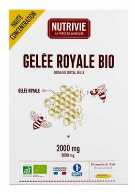 Nutrivie Gelée Royale Bio 20 Ampoules de 10 ml
