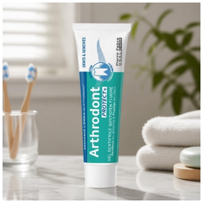 Arthrodont Protect + Gel Dentifrice Quotidien Fluoré Dents & Gencives 75 ml