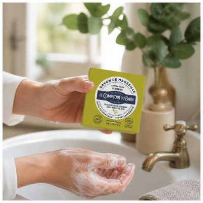 Le Comptoir du Bain Cube Savon de Marseille Surgras 200 g