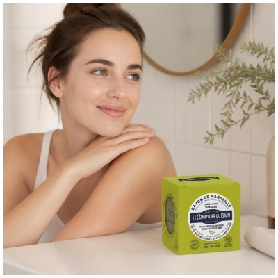 Le Comptoir du Bain Cube Savon de Marseille Surgras 200 g