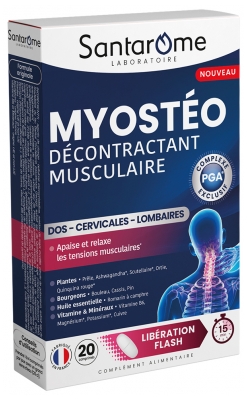 Santarome Myostéo Décontractant Musculaire Complément Alimentaire 20 Comprimés