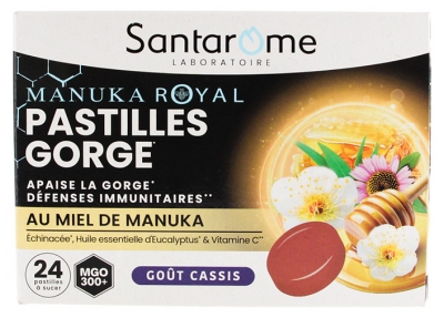 Santarome Manuka Royal Pastilles Gorge 24 Unités à Sucer