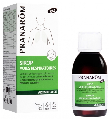 Pranarôm Aromaforce Sirop Voies Respiratoires Aux Huiles Essentielles Biologiques 150 ml