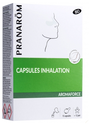 Pranarôm Aromaforce Capsules Inhalation Bio Boîte de 15 Mono-Doses