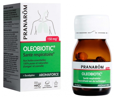 Pranarôm Aromaforce Oleobiotic Nez Gorges et Bronches 15 capsules 150mg