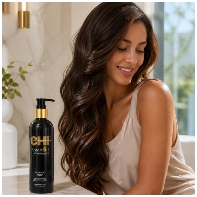 CHI Argan Oil Shampoing Cheveux Secs et Abîmés 340 ml