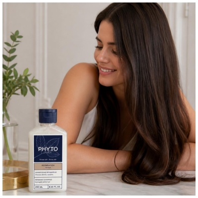 Phyto Réparation Shampoing Réparateur Cheveux Abîmés et Cassants 250 ml