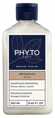 Phyto Réparation Shampoing Réparateur Cheveux Abîmés et Cassants 250 ml