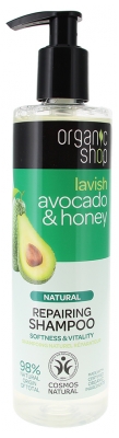 Organic Shop Shampoing Naturel Réparateur Miel & Avocat 280 ml