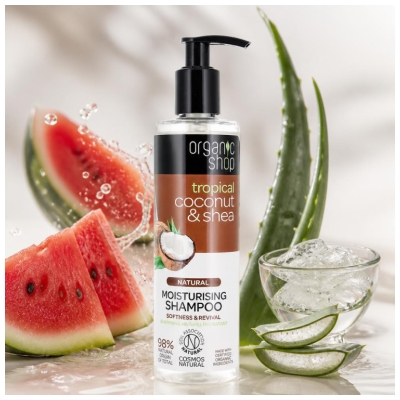 Organic Shop Shampoing Naturel Hydratant Karité & Noix de Coco 280 ml