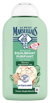 Le Petit Marseillais Shampoing Purifiant Équilibrant à la Poudre d'Argile Blanche 250 ml