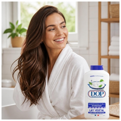 Dop Shampoing 2en1 Hydratant Lait Végétal 480 ml