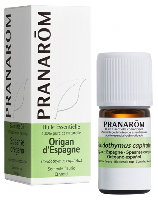 Pranarôm Huile Essentielle Origan d'Espagne Corydothymus Capitatus Sommité Fleurie Hect 5 ml