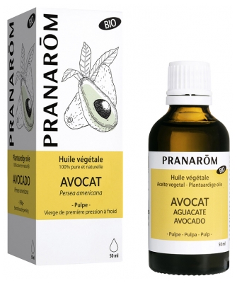 Pranarôm Huile Végétale Avocat Bio Tonicité et Protection Hydratante 50 ml
