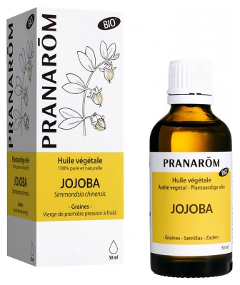 Pranarôm Huile Végétale Jojoba Bio (Eco) Acides Gras Mono-Insaturés 50 ml