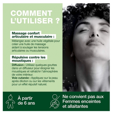 Pranarôm Huile Essentielle Eucalyptus Citronné Feuille Bio Eucalyptus Citriodora Feuille Hect 10 ml