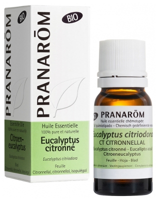 Pranarôm Huile Essentielle Eucalyptus Citronné Feuille Bio Eucalyptus Citriodora Feuille Hect 10 ml