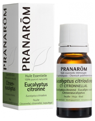 Pranarôm Huile Essentielle Eucalyptus Citronné Eucalyptus Citriodora Feuille Hect 10 ml