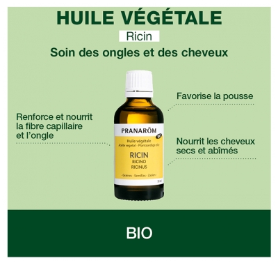 Pranarôm Ricin Huile Végétale Bio 50 ml 