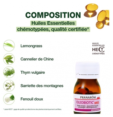 Pranarôm Aromafemina Oleobiotic Santé Urinaire 15 Unités