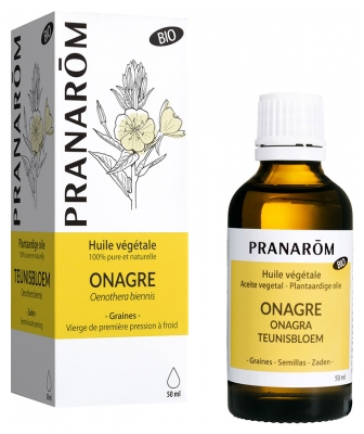 Pranarôm Huile Végétale Onagre Bio Riche en Acide Gras Gamma-Linolénique 50 ml