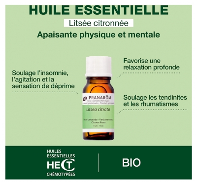 Pranarôm Litsee Citronnée Fruit Bio (Eco) 10 ml