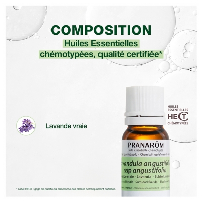 Pranarôm Huile Essentielle Lavande Vraie Sommité Fleurie Hect 10 ml