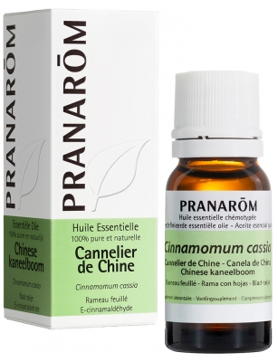 Pranarôm Huile Essentielle Cannelier de Chine Cinnamomum Cassia Rameau Feuillé Hect 10 ml