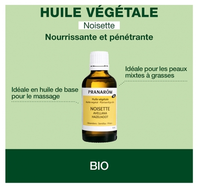 Pranarôm Noisette Bio Huile Végétale 50 ml