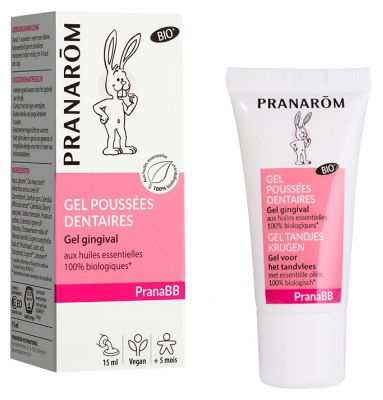 Pranarôm Gel Gingival Bio Aux Huiles Essentielles Biologiques Camomille Noble et Giroflier 15 ml