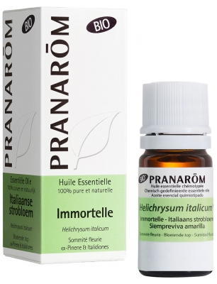 Pranarôm Huile Essentielle Immortelle - Helichrysum Italicum - Hélichryse Italienne Bio Sommité Fleurie Hect 5 ml