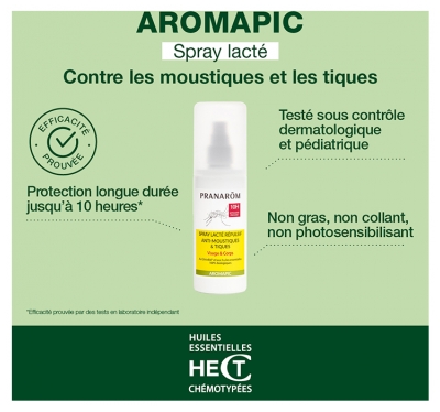 Pranarôm Aromapic Spray Lacté Anti-Moustiques 100 ml