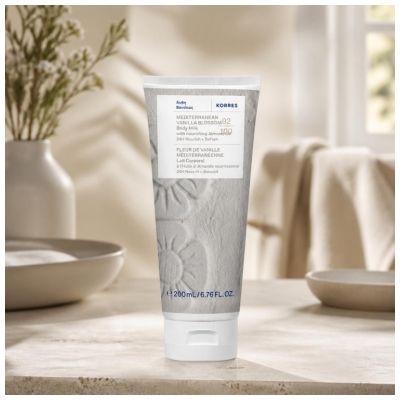 Korres Lait Corps Nourrissant Fleur de Vanille Méditerranéenne 200 ml