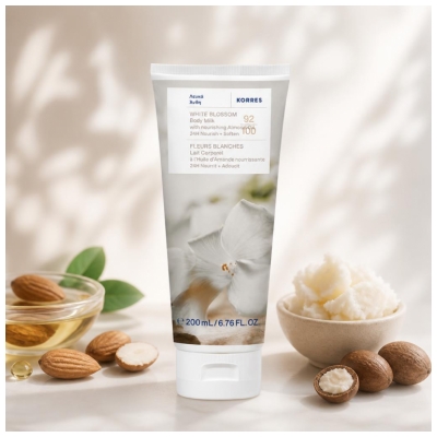 Korres Lait Corps Nourrissant Fleurs Blanches 200 ml 